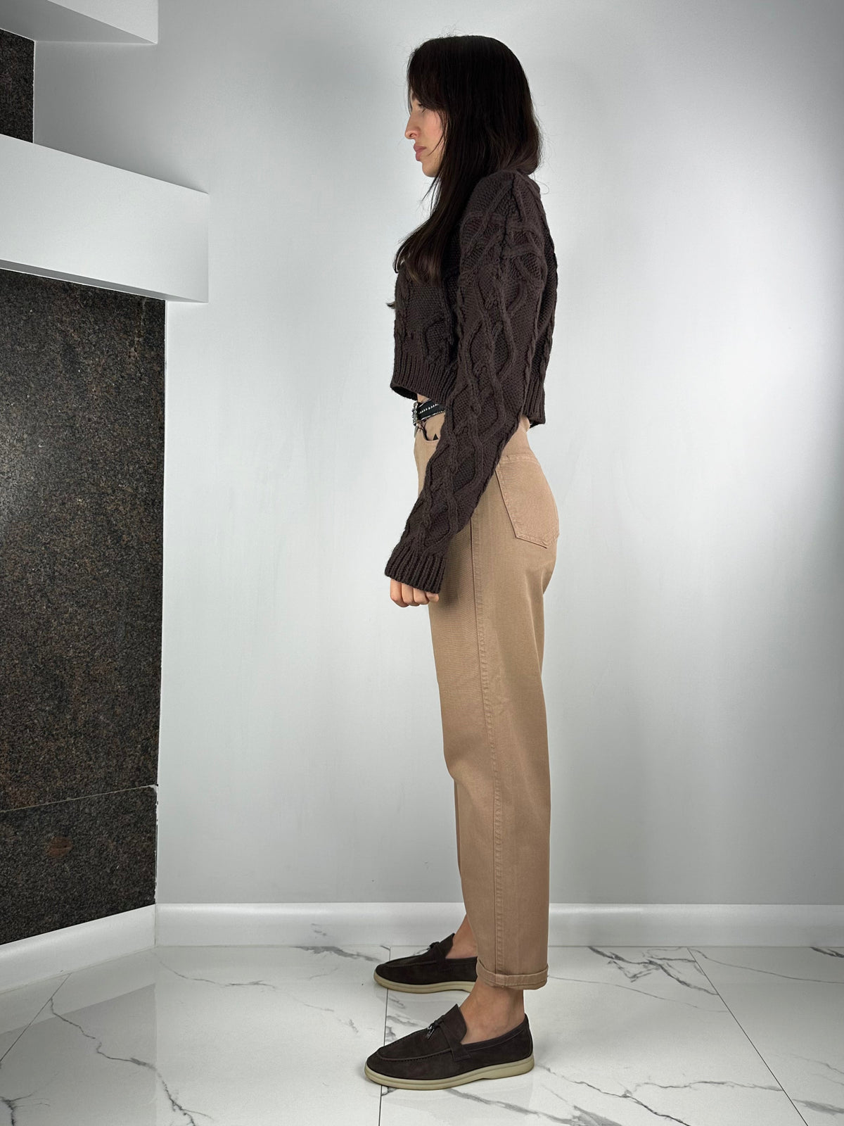 Jeans morbidi Eurofashion beige