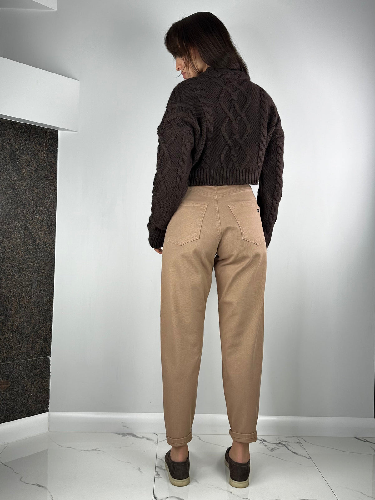 Jeans morbidi Eurofashion beige