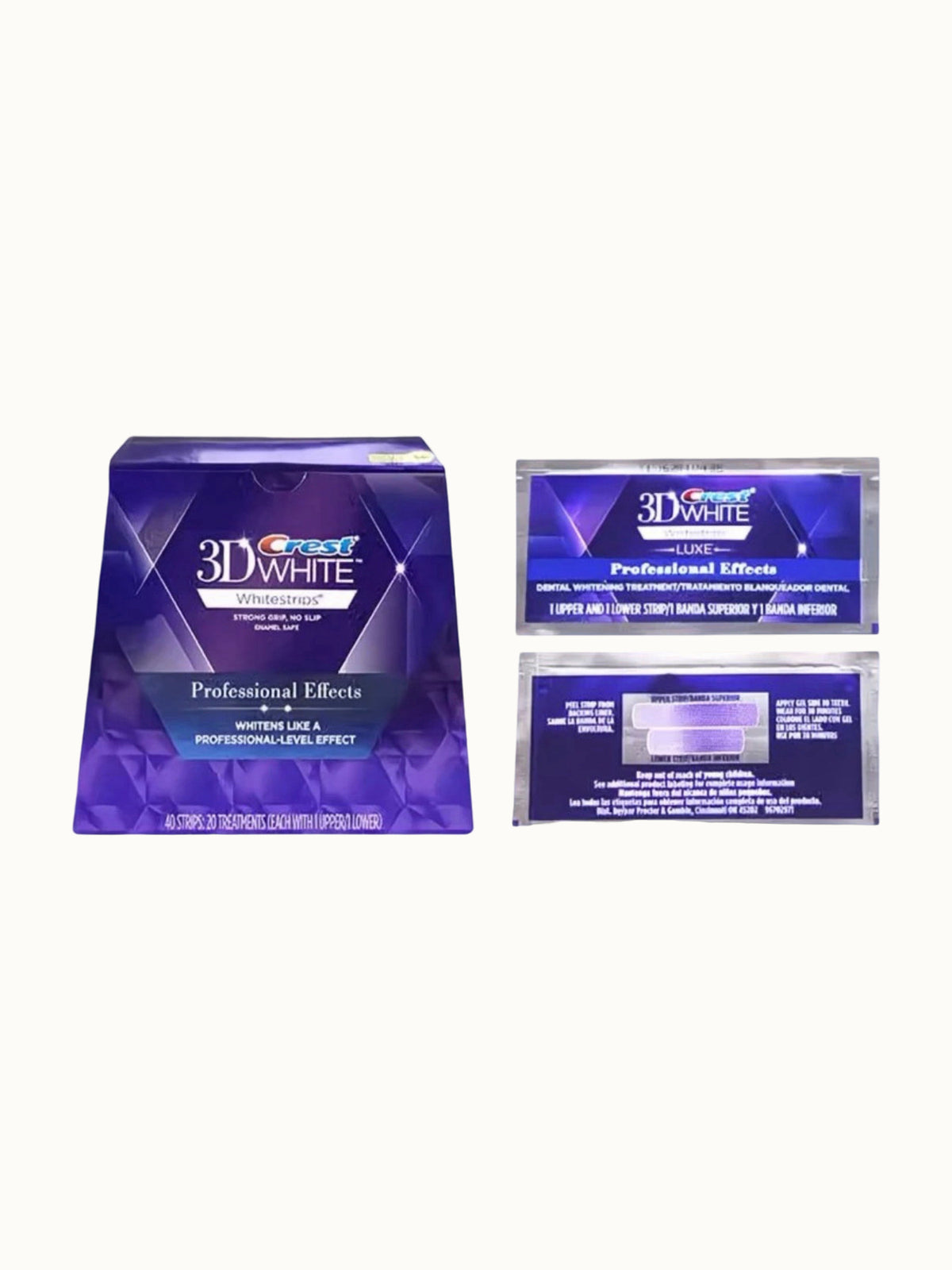 Bleaching-Streifen Crest 3D Whitestrips Professional Effects