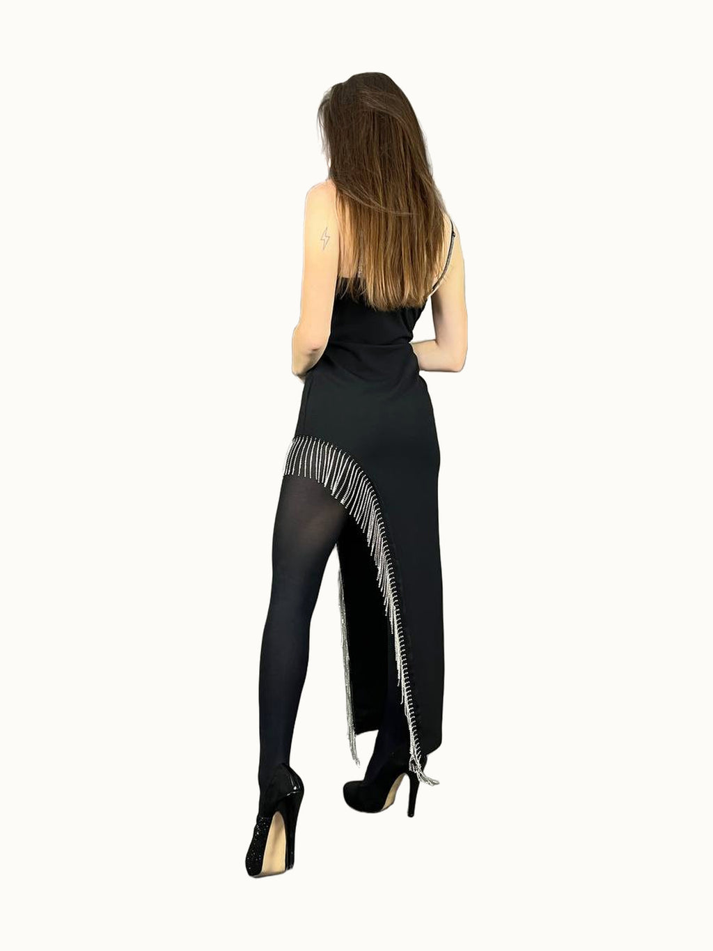 Vestido de noche con pedrería