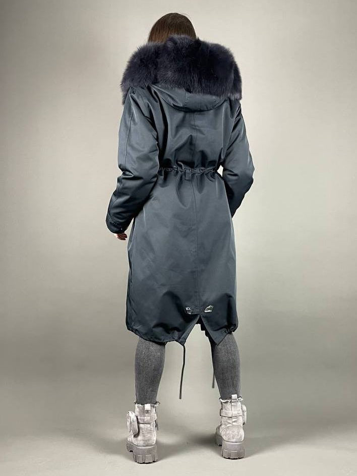 Parka Baltic Classic granatowa, 110 cm