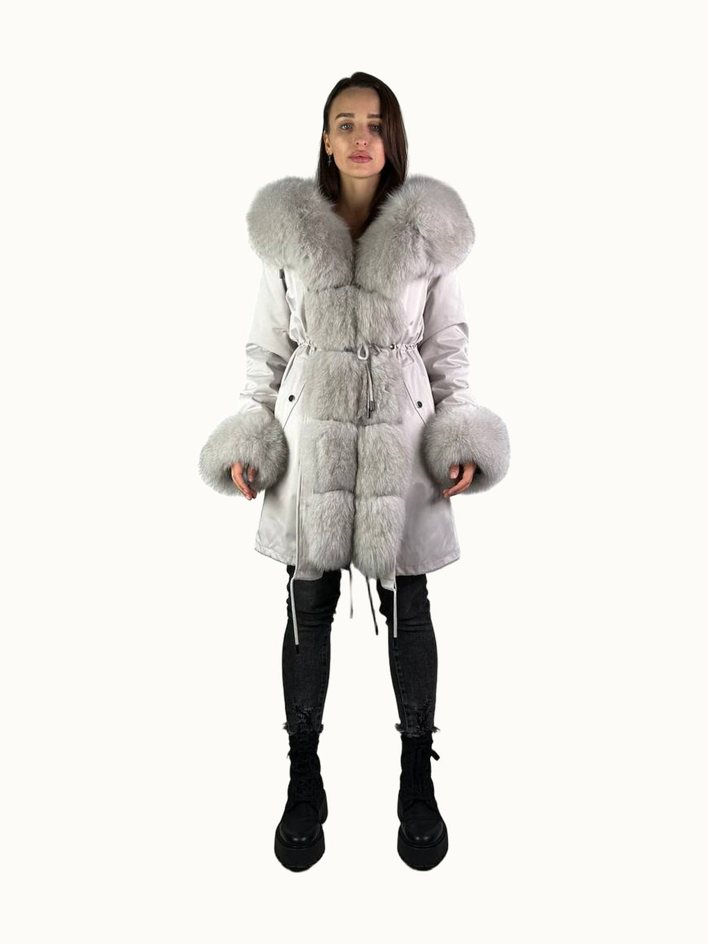 Parka Baltic Classic gris claro, 95 cm