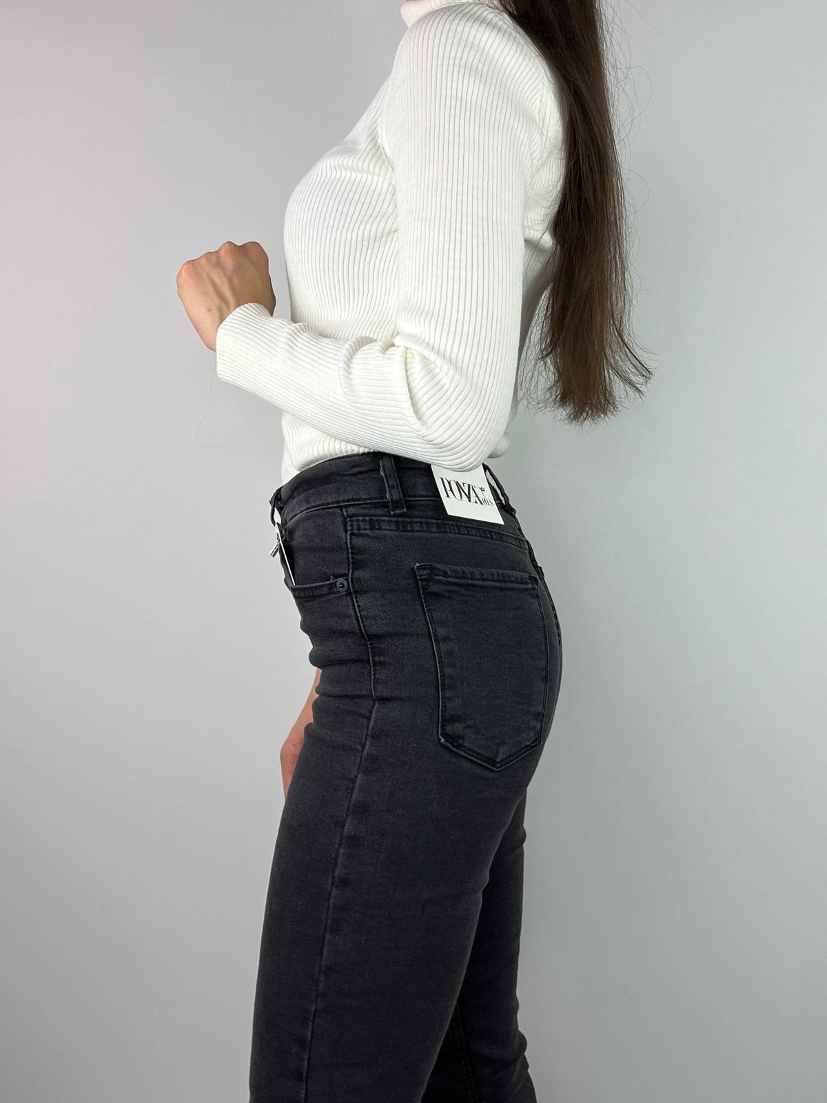 Jeans elasticizzati grigi