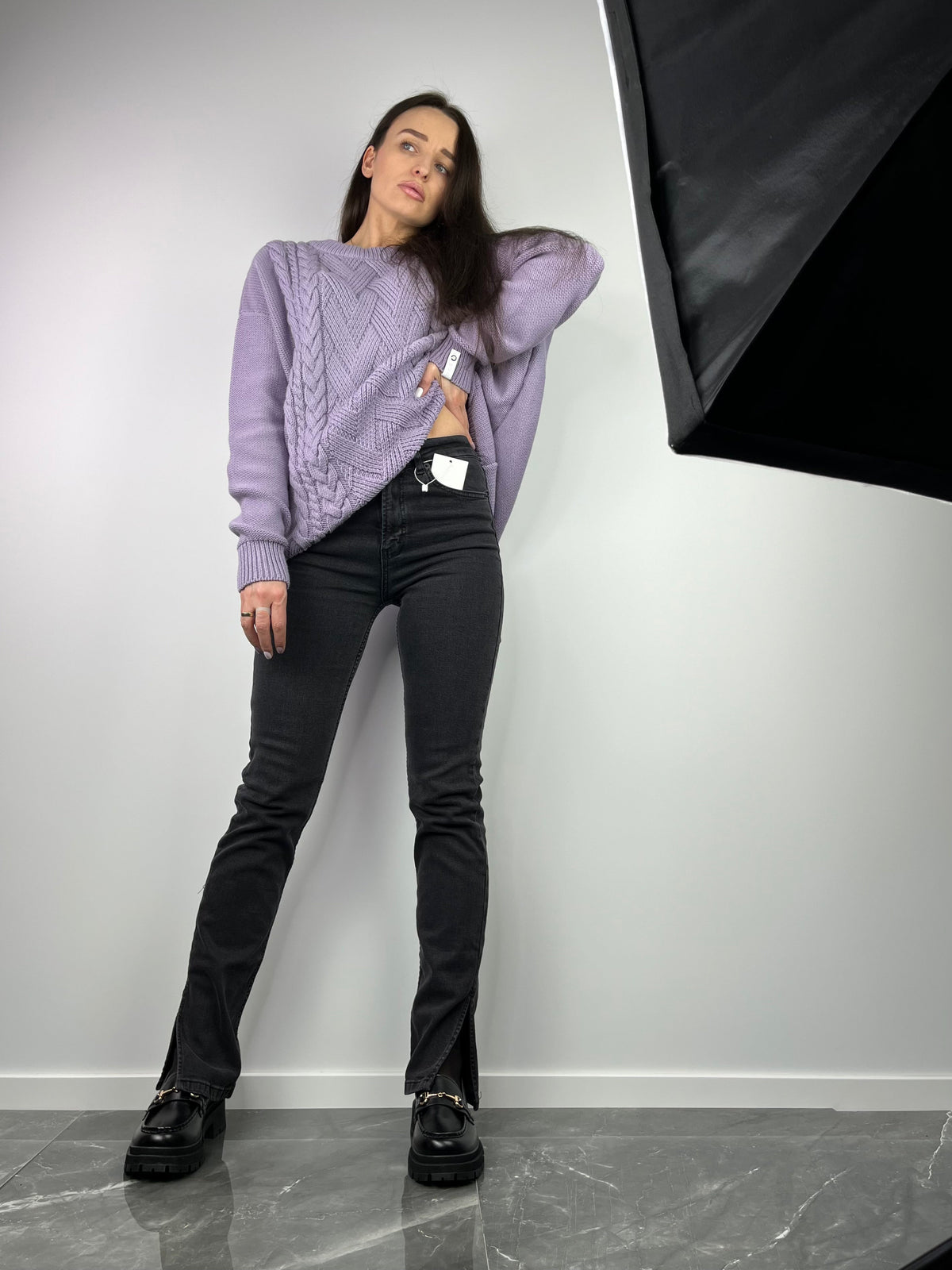 Jeans elasticizzati grigi