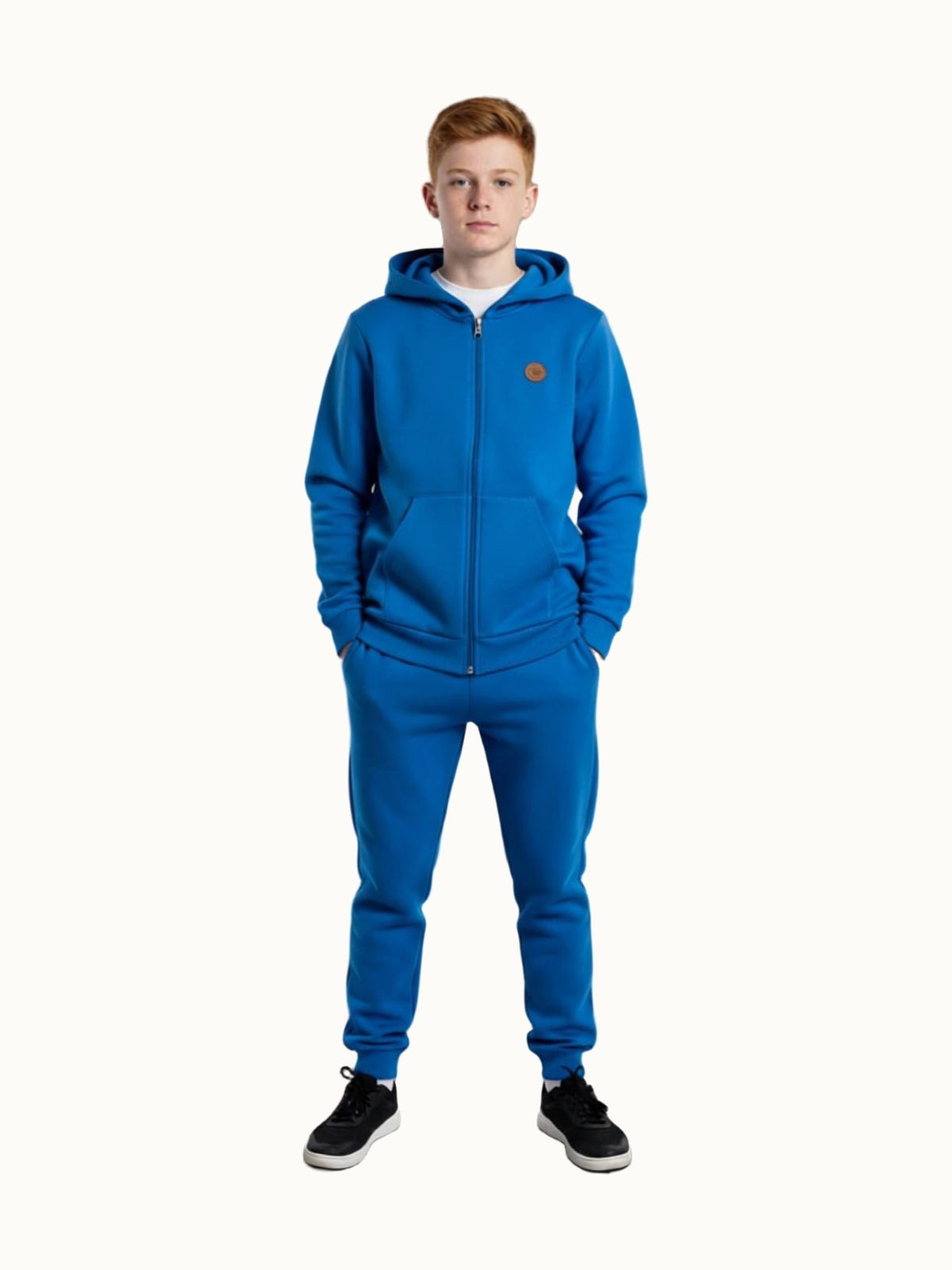 Tuta da bambino Urban con zip, blu cobalto
