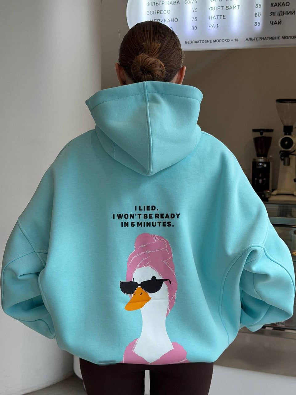 Oversize hudijs ar apdruku