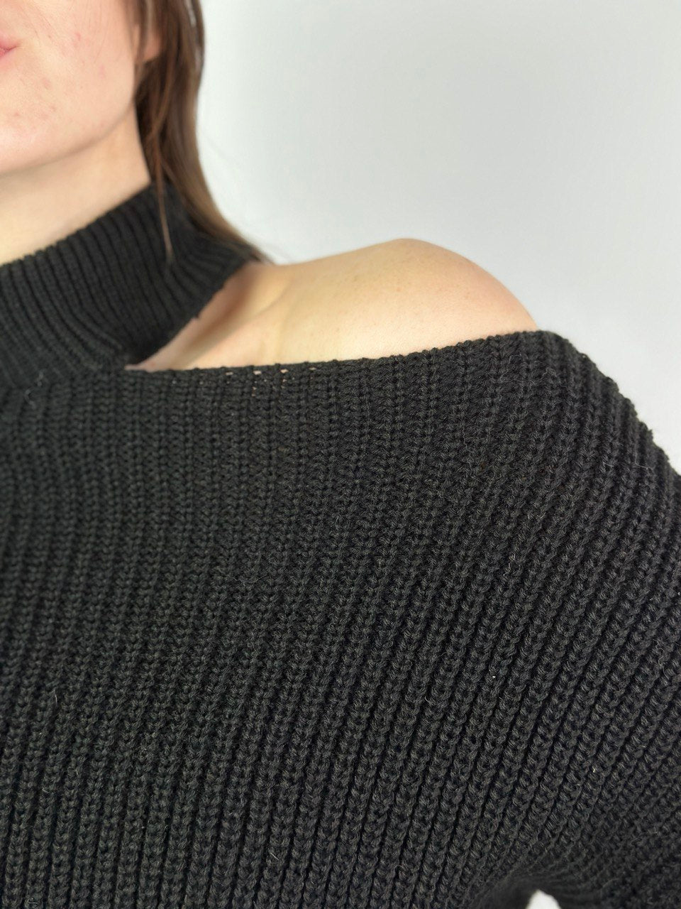 Black Neck Sweater
