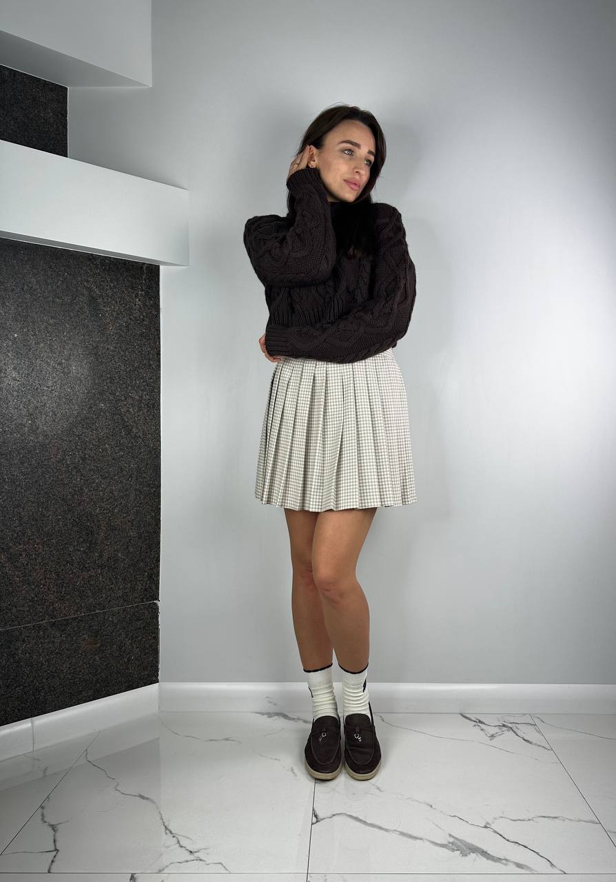 Beigie suits Set Shirt + Skirt