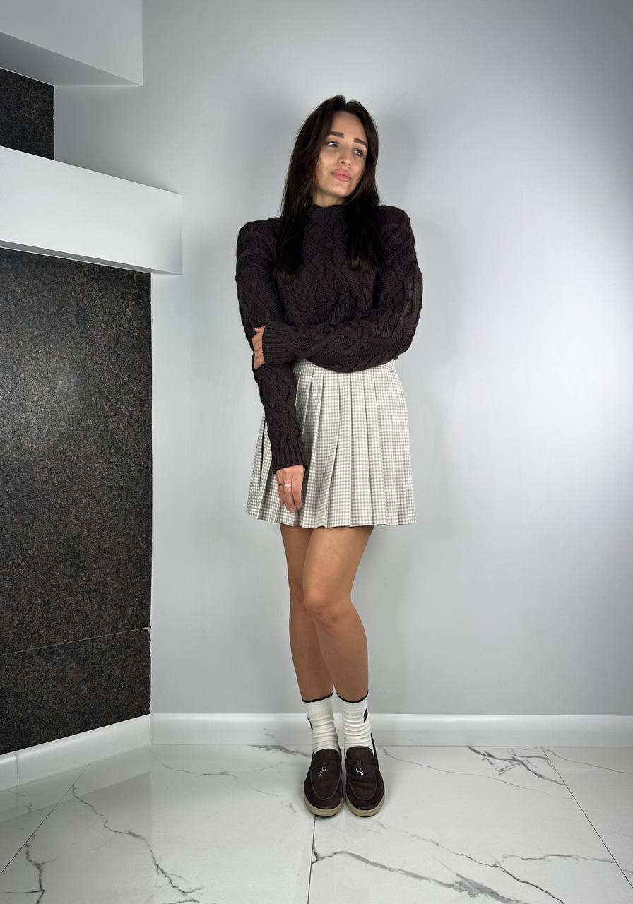 Beigie suits Set Shirt + Skirt