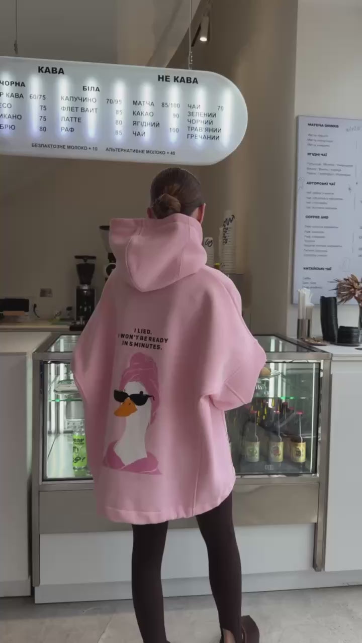 Oversized Hoodie with Print