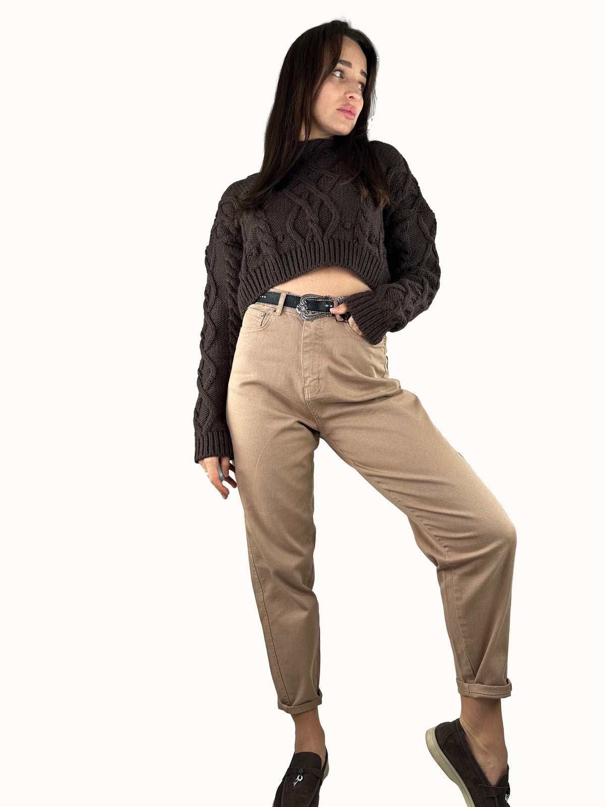 Maglione marrone