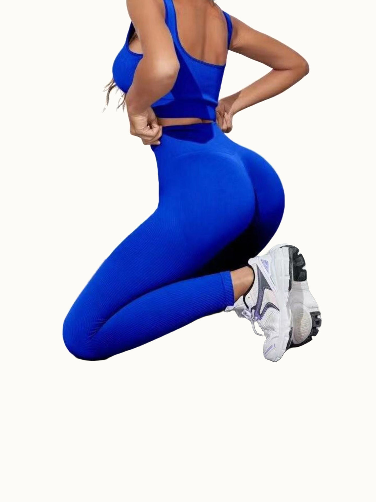 Leggings senza cuciture con arricciatura