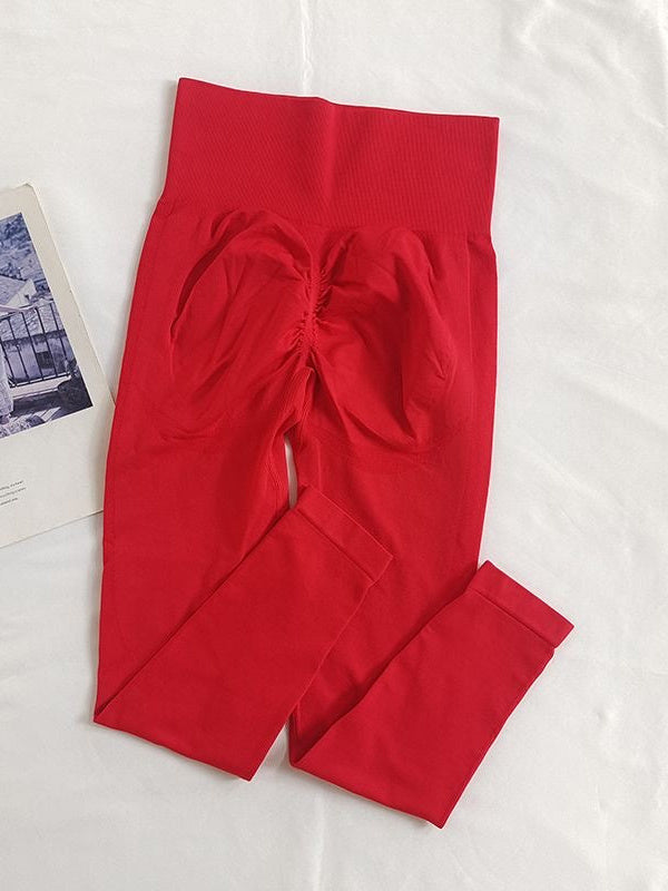 Leggings senza cuciture con arricciatura