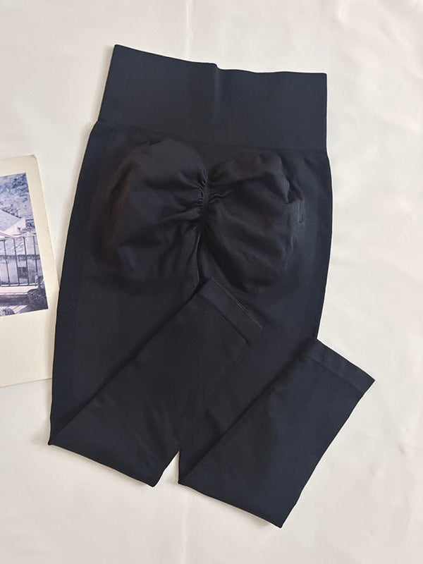 Leggings senza cuciture con arricciatura