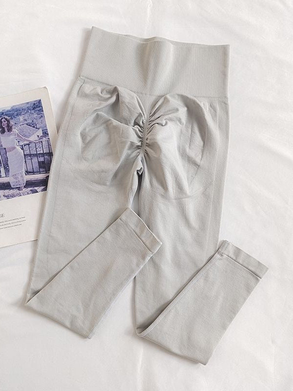 Leggings senza cuciture con arricciatura