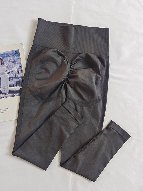 Leggings senza cuciture con arricciatura