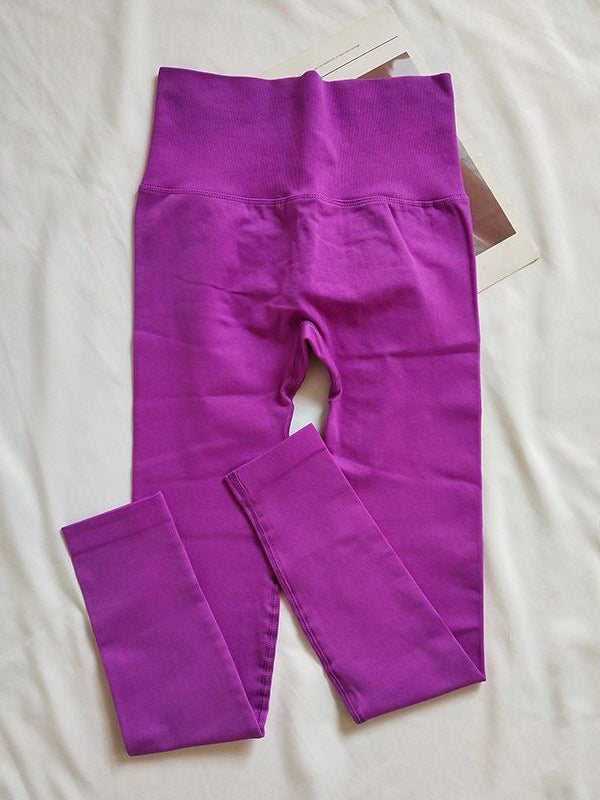 Leggings senza cuciture con arricciatura