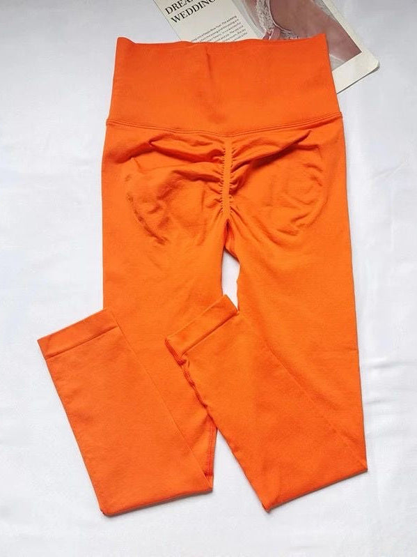 Leggings senza cuciture con arricciatura