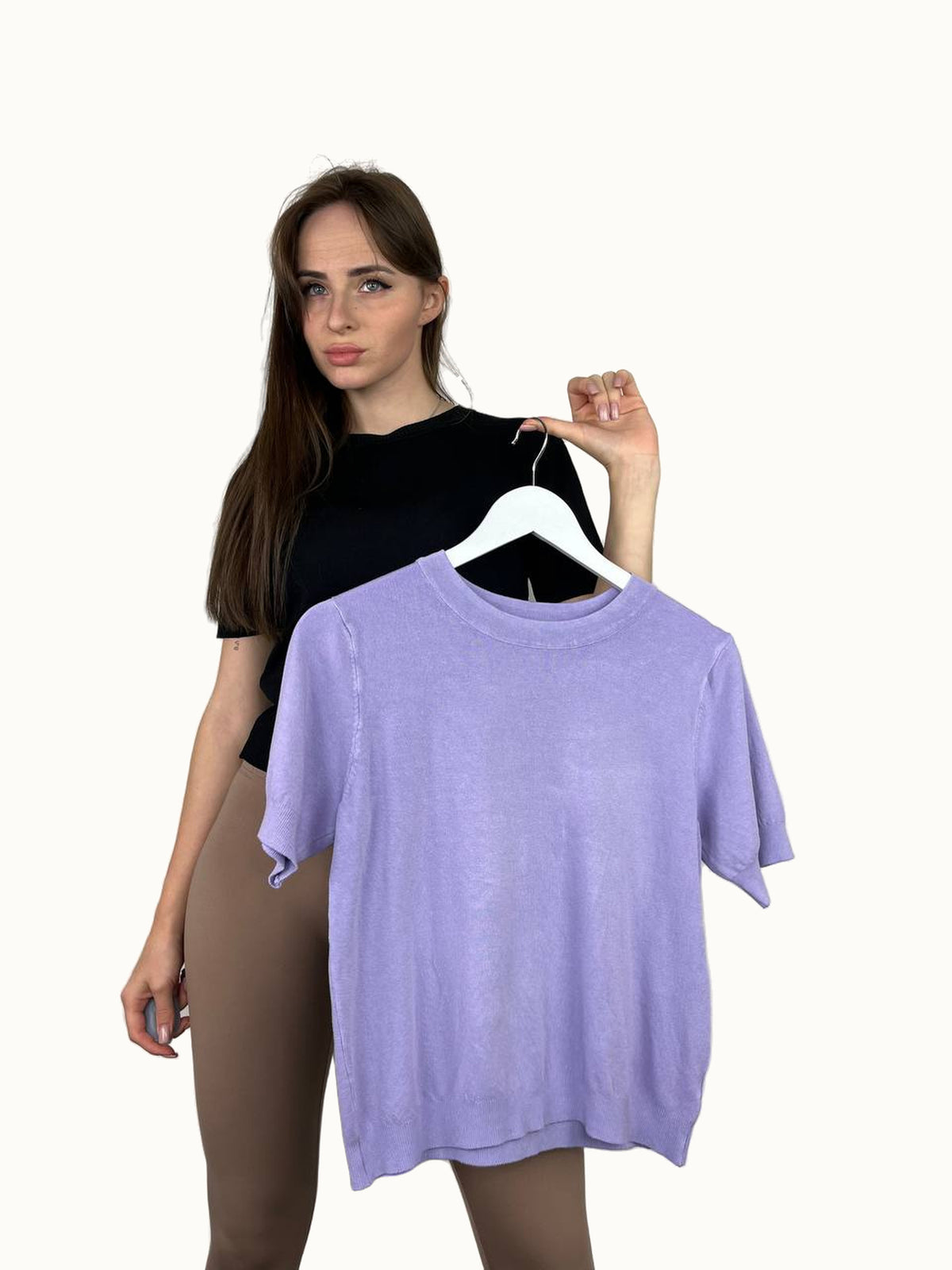 Lawendowy T-shirt J-Clair