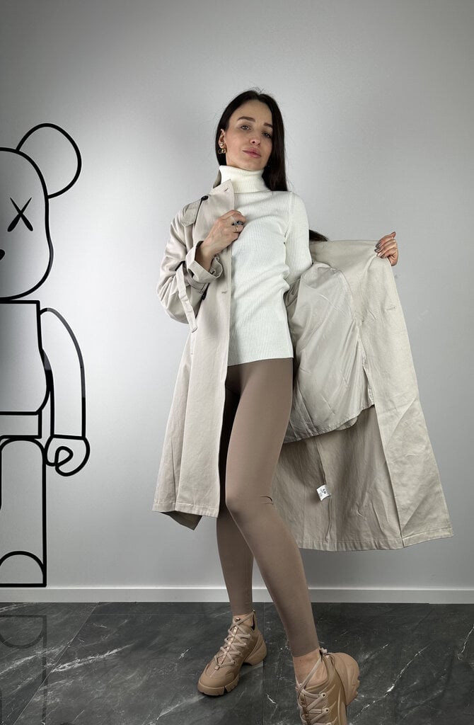 Grey Classical trench coat
