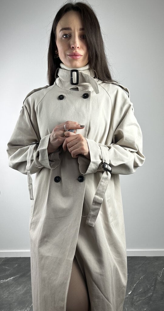 Grey Classical trench coat