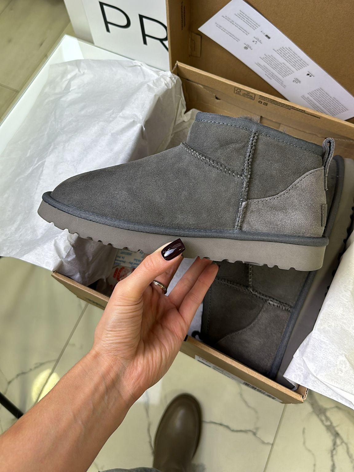 Zābaki UGG Classic Ultra Mini pelēki, uniseks