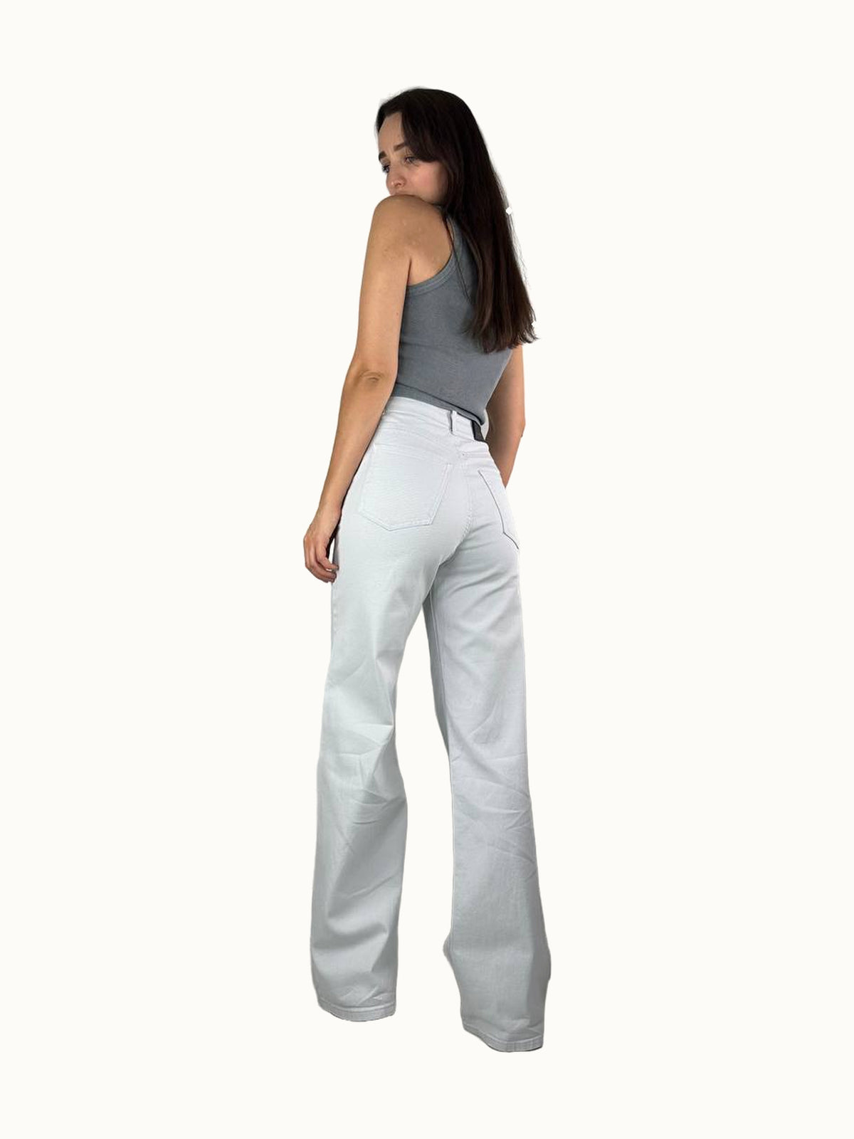 Jeans bianchi / grigio chiaro