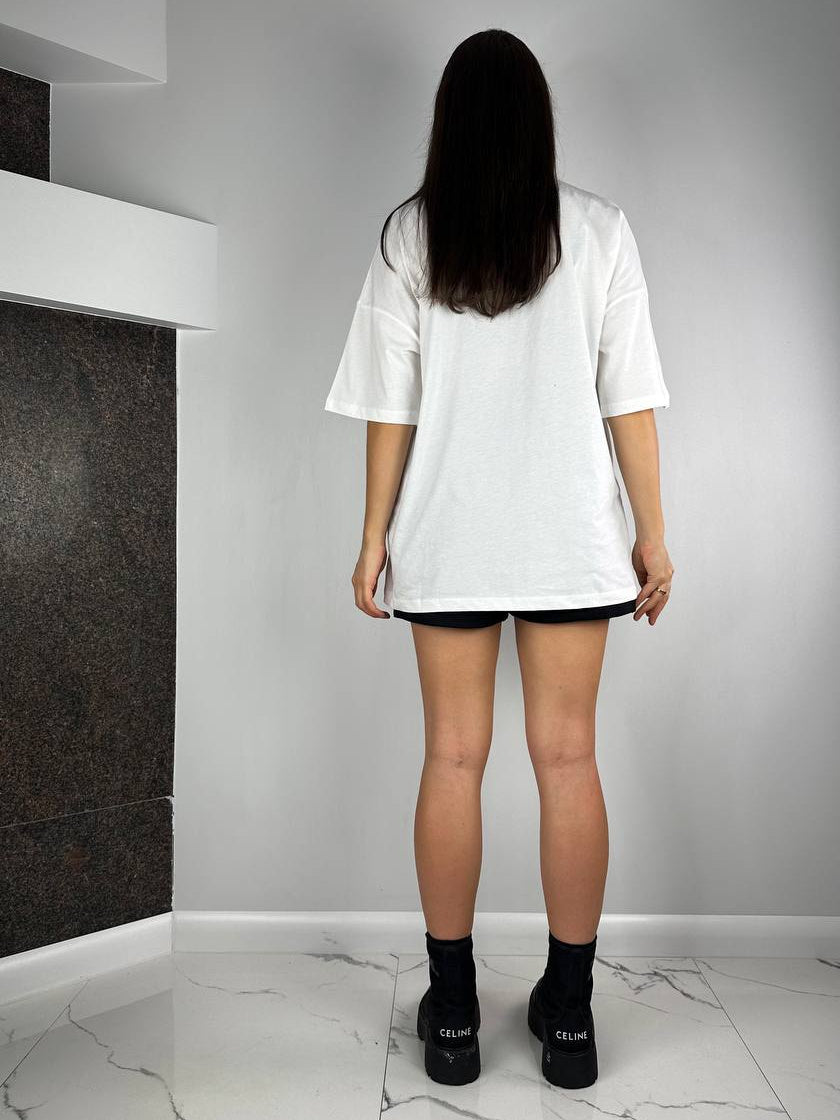 Oversize-T-Shirt in Weiß