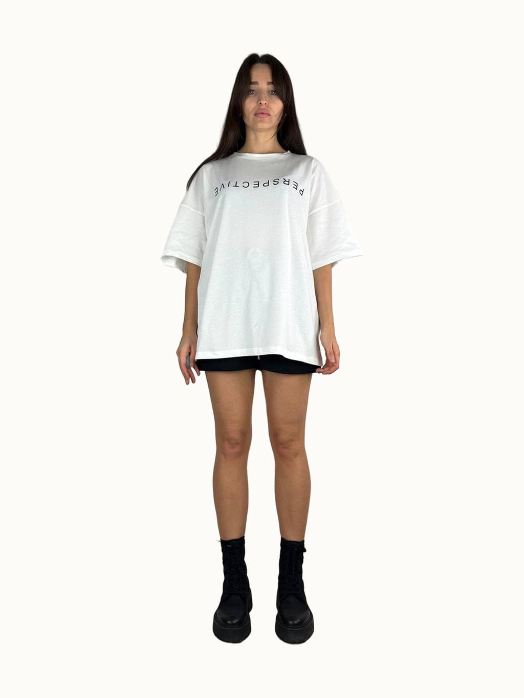 Oversize-T-Shirt in Weiß